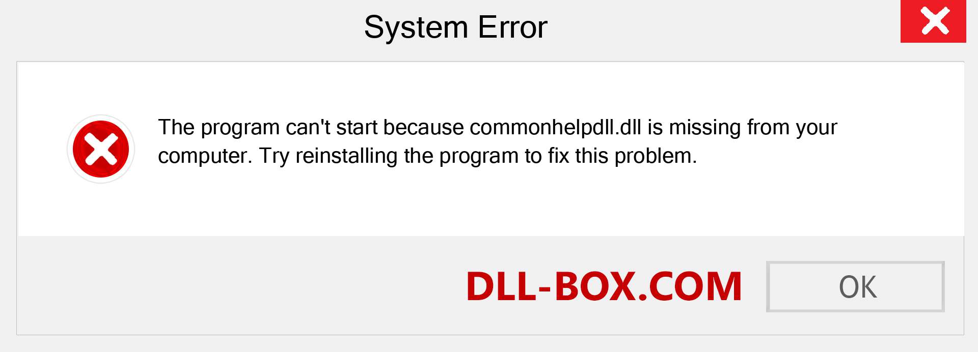  commonhelpdll.dll file is missing?. Download for Windows 7, 8, 10 - Fix  commonhelpdll dll Missing Error on Windows, photos, images
